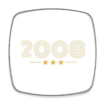 Legendary Since 2008 Birthday Gift 2008 - Square fridge magnet - white - Front
