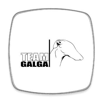 TEAM Galga Chien Chien Galgo Español Wilsigns - Magnet carré - blanc - Devant