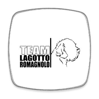 TEAM Lagotto Romagnolo Chien Chien Wilsigns - Magnet carré - blanc - Devant
