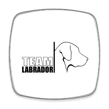 TEAM Labrador Dog Dog Labbi Wilsigns - Square fridge magnet - white - Front