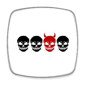 DIFFERENT SKULL2 -2C - Square fridge magnet - white - Front