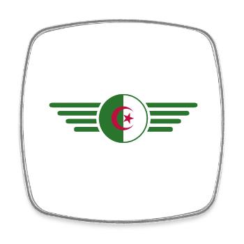 I Love Algeria, Elegance Style Design T-Shirt - Square fridge magnet - white - Front