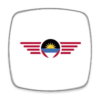 I Love Antigua & Barbuda, Elegance Style Design T - Square fridge magnet - white - Front