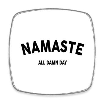 Yoga Meditation Spa Namaste - Square fridge magnet - white - Front
