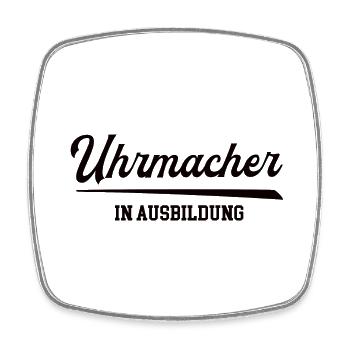 Uhrmacher Uhrmacherei Juwelier Ausbildung Lehre - Viereckiger Kühlschrankmagnet - Weiß - Vorne