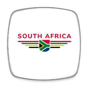 J’aime l’Afrique du Sud tenue T-Shirt Design Cadeau - Magnet carré - blanc - Devant