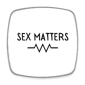 Sex Matters - Square fridge magnet - white - Front