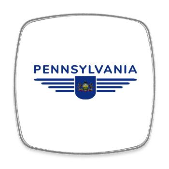 Pennsylvania Fan T-Shirt – Perfect for fans - Square fridge magnet - white - Front