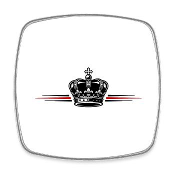 Sa Majesté de la Couronne - Magnet carré - blanc - Devant
