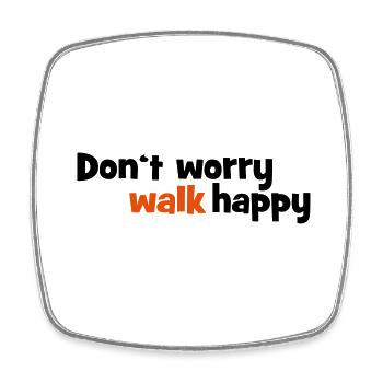 2541614 14235284 walk - Square fridge magnet - white - Front