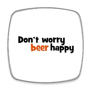 2541614 14137052 beer - Square fridge magnet - white - Front