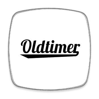 2541614 127338486 oldtimer - Square fridge magnet - white - Front