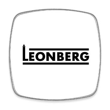 Leonberg - Square fridge magnet - white - Front
