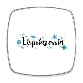Princesse de glace - Magnet carré - blanc - Devant