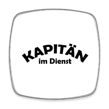 kapitän - Viereckiger Kühlschrankmagnet - Weiß - Vorne