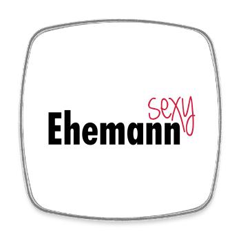 Sexy Ehemann - Viereckiger Kühlschrankmagnet - Weiß - Vorne