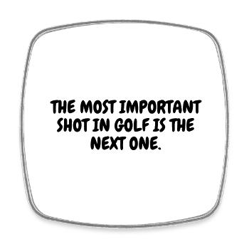 Golf - Sport - Golfer - Club - Green - Game - Play - Viereckiger Kühlschrankmagnet - Weiß - Vorne
