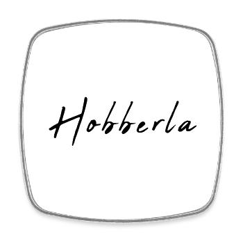hobberla 1 - Square fridge magnet - white - Front