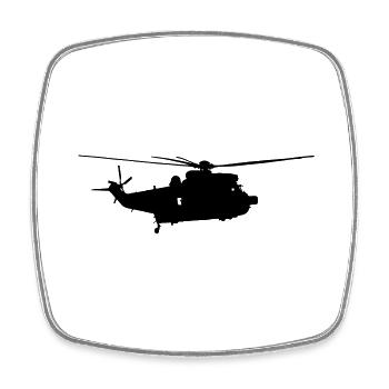 seakinghubschrauber helikopter helicopter pilot - Viereckiger Kühlschrankmagnet - Weiß - Vorne