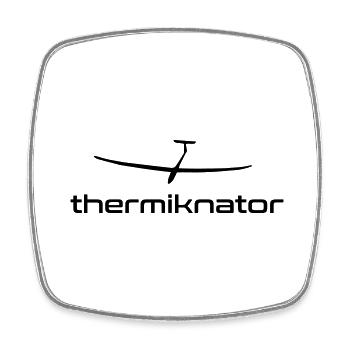Glider Gliding Glider Glider Pilot Pilot - Square fridge magnet - white - Front