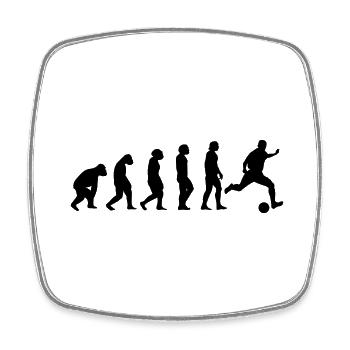 Football Football Coach Evolution Football Player - Square fridge magnet - white - Front