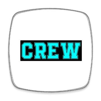 Crew - Square fridge magnet - white - Front