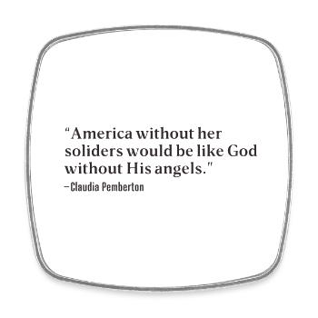 Memorial Day Quotes - Square fridge magnet - white - Front