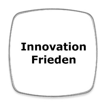 Frieden - Viereckiger Kühlschrankmagnet - Weiß - Vorne