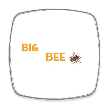 Big Brother to Bee - Viereckiger Kühlschrankmagnet - Weiß - Vorne