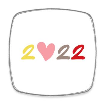 2022 Love on Tour Design inspiré par H.Styles - Magnet carré - blanc - Devant