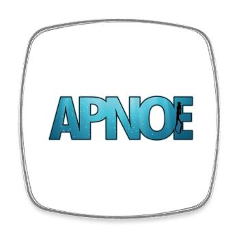 Apnoe Freediving Geschenk - Viereckiger Kühlschrankmagnet - Weiß - Vorne