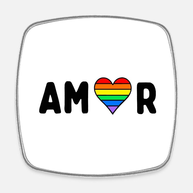 L’amour est amour - Magnet carré - blanc