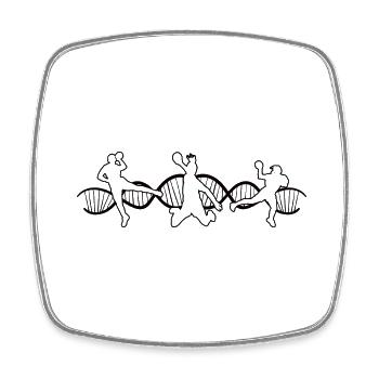 Handball club Handball Handball player Handball player - Square fridge magnet - white - Front