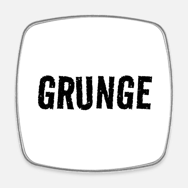 grunge - Square fridge magnet - white
