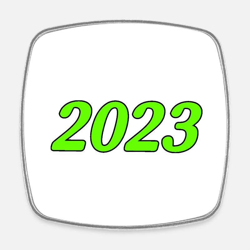 2023 - Square fridge magnet - white