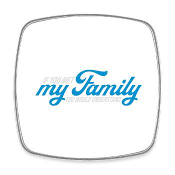 you would understand quote - Square fridge magnet - white - Front