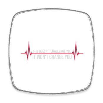 Séance d’entraînement Fitness Motivation Citation - Magnet carré - blanc - Devant