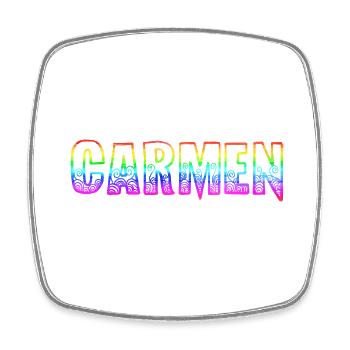 carmen rs arc-en-ciel - Magnet carré - blanc - Devant