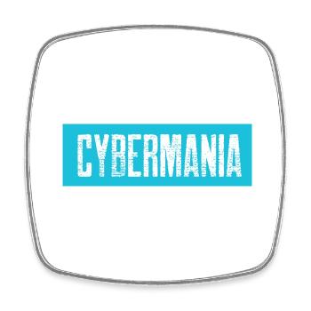Cybermania - Viereckiger Kühlschrankmagnet - Weiß - Vorne