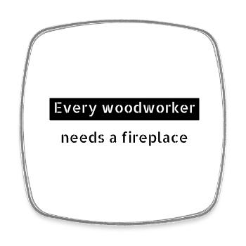 Hobbyists Job Forester Present - Square fridge magnet - white - Front