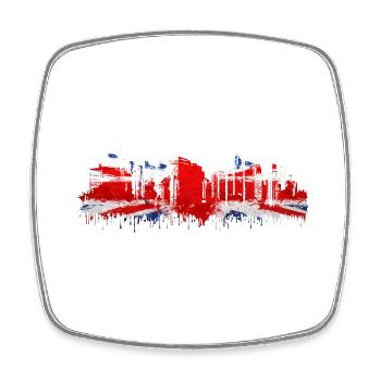 Angleterre Royaume-Uni Londres Anglais britannique Royaume-Uni - Magnet carré - blanc - Devant