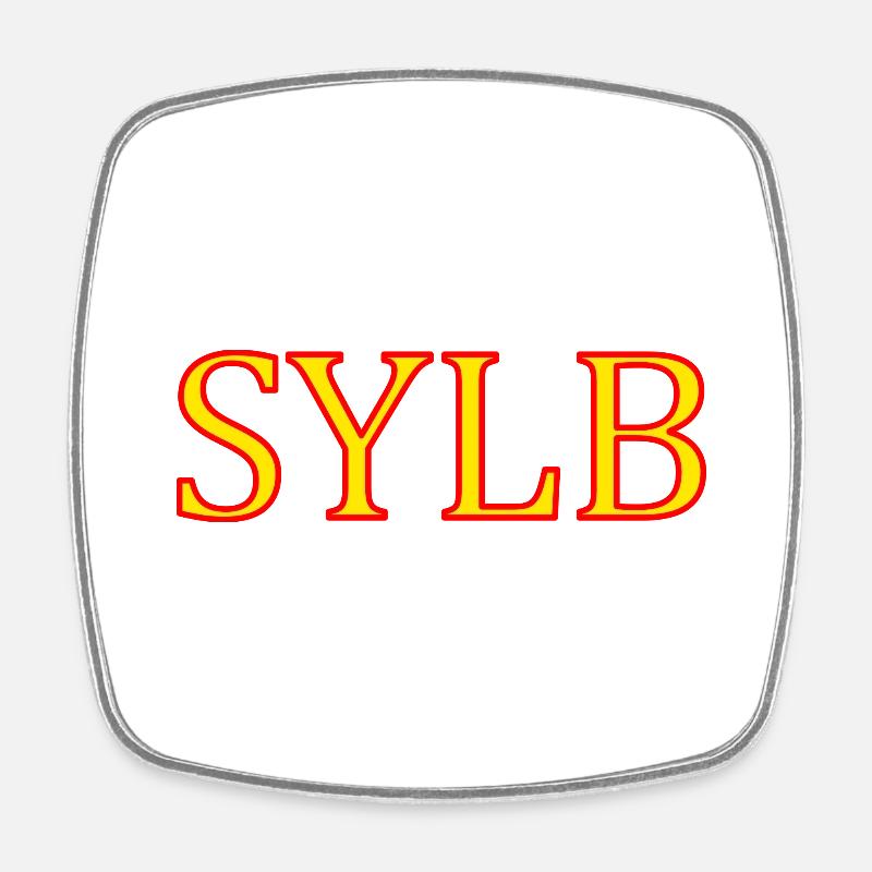 SYLB - Square fridge magnet - white