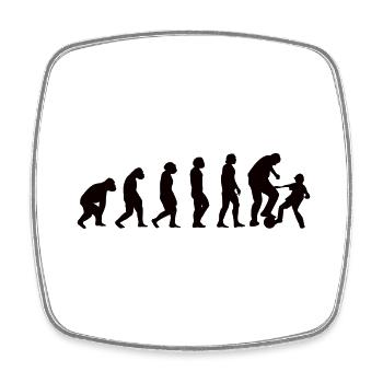 Football player Football coach Football footballer - Square fridge magnet - white - Front