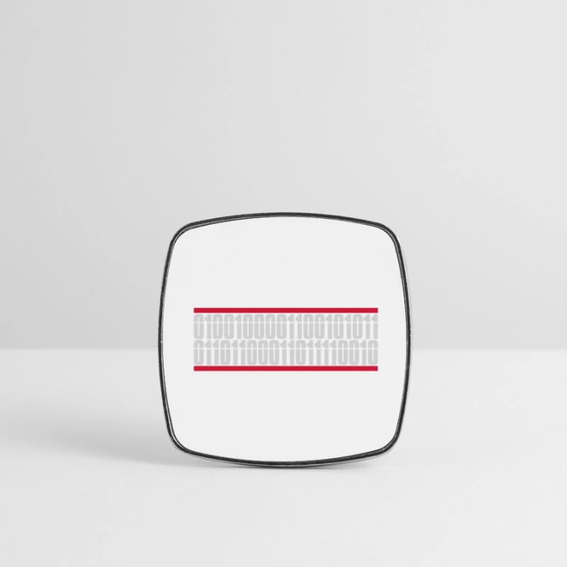 Binary Code Program Language Square fridge magnet