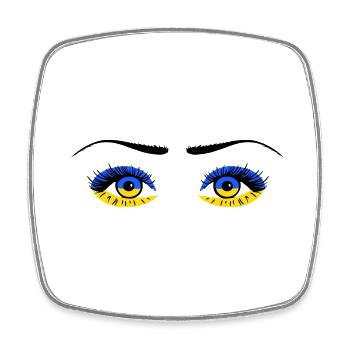 Ukraine Eye Solidarity - Square fridge magnet - white - Front