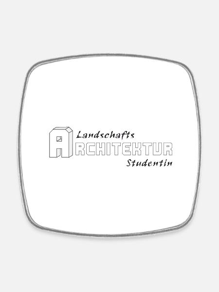 Landschaftsarchitektur Studentin - Viereckiger Kühlschrankmagnet - Weiß