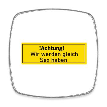 Sex Liebe machen Geschenk Geschenkidee Mann Frau - Viereckiger Kühlschrankmagnet - Weiß - Vorne