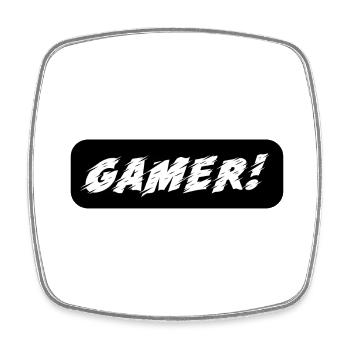 Game Gaming PC - Viereckiger Kühlschrankmagnet - Weiß - Vorne