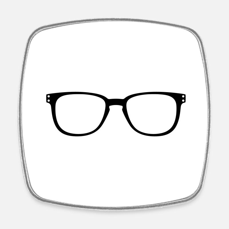 Spectacles - Square fridge magnet - white