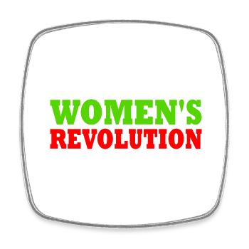Womens revolution - Magnet carré - blanc - Devant